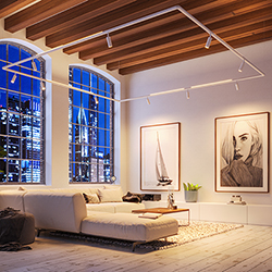 Pipeline Track 1 Circuit Suspension With Up Light Remote Power