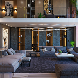 Zipp Wave LED Suspension Downlight with Remote Power