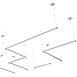 Cirrus LED Suspension Downlight Modular 24VDC Remote Power, Dynamic Tunable White