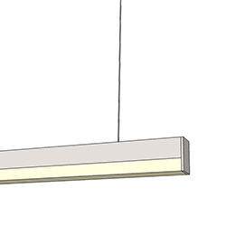 Cirrus Channel Suspension, Rectangular 1" Lens