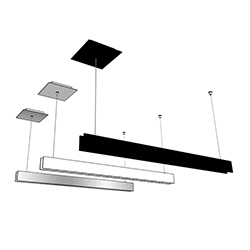 Glide Glass Downlight - End Feed