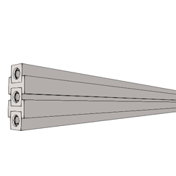 2 Circuit Straight Rail