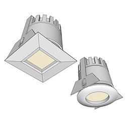 Sun 3C LED Ceiling Mount Components