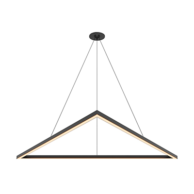 Cirrus MIYO Triangle With Lit Corners 24VDC LED Suspension,<br />Tunable White Remote Power, 2000K - Click to Enlarge