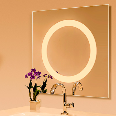 Alice Mirror LED,<br />3000K and 3000D Warm Dim and Static White at 3000K - Click to Enlarge