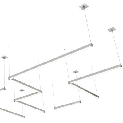 Cirrus LED Suspension Downlight Modular 24VDC Remote Power, Dynamic Tunable White - Click to Enlarge