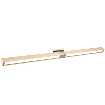 Tie Stix Adjustable Wall/Vanity 24VDC Static White & Warm Dim, Wood Maple, 1RE, Satin Nickel - Click to Enlarge