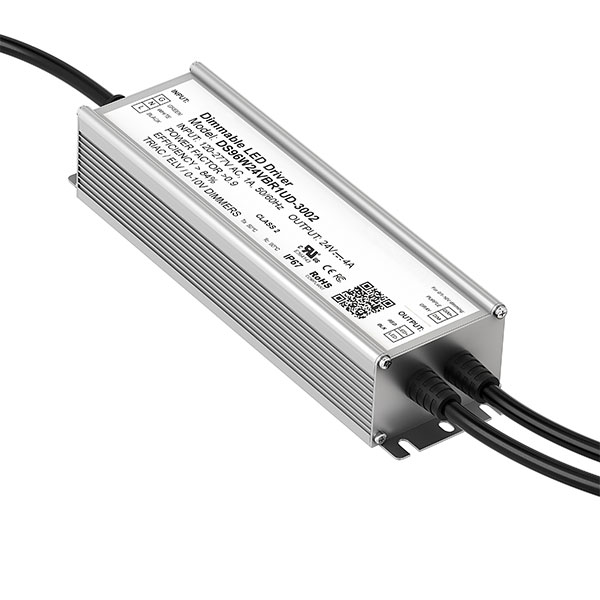 10' 12 volt DC low voltage lighting LED driver flexible power cable SJTW 18/2 