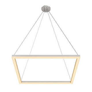 Cirrus MIYO br    Make It Your Own  br   Square With Lit Corners br   LED Suspension br   Tunable White