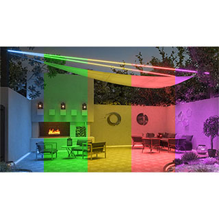 Saber Suspension  0 8  Round Outdoor Wet Location 24VDC Outdoor 5W   6W RGB   RGBW