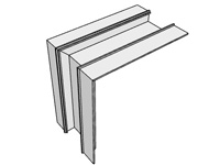 TruLine 1.6A Outside Corner Channel Connector