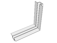 TruLine .5A Inside Corner Channel Connector