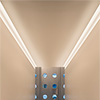 Verge Corner, 24VDC Plaster-In LED System - Click to Enlarge