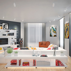 TruTrack® Recessed 24VDC, Tubo Large