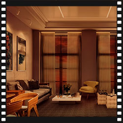 Warm Dim Living Room